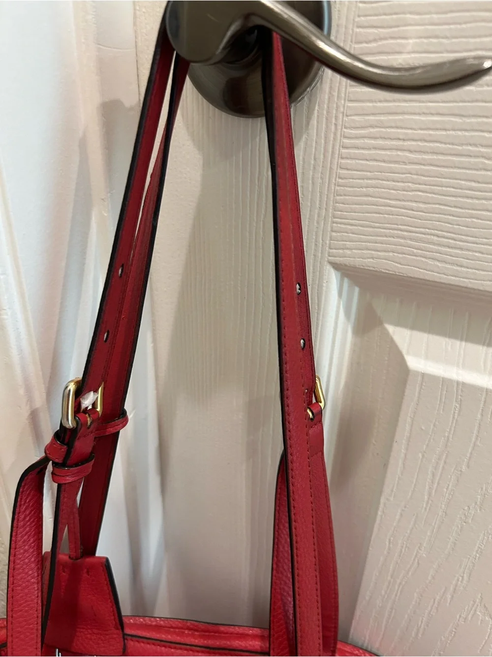 Prada Red Leather Tote